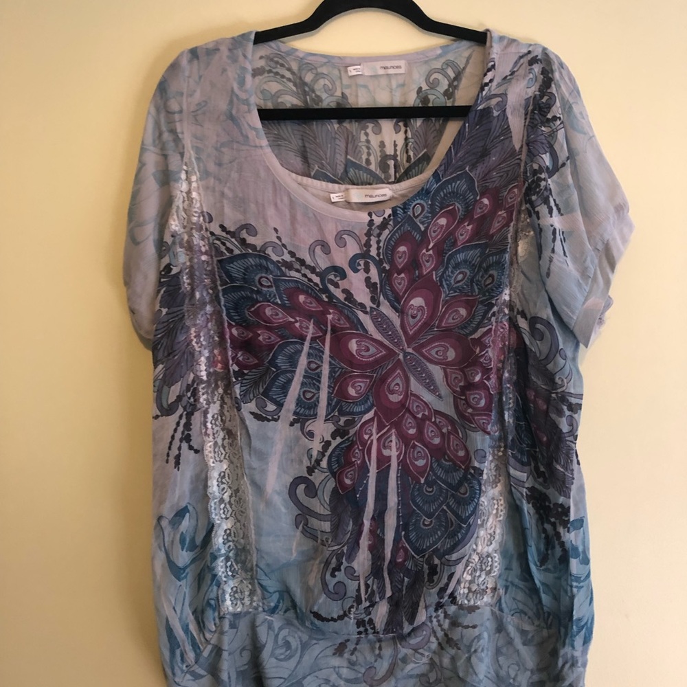 Maurice pretty butterfly top